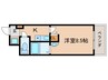 サンクリエート草津 1Kの間取り