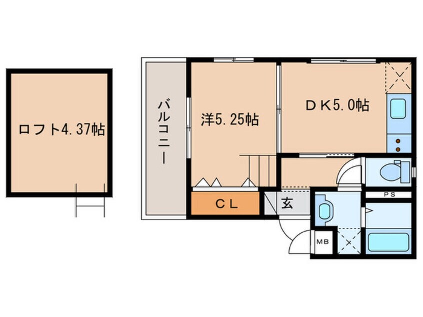 間取図 TERUMA MARE 鷹匠町