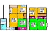 深井中町戸建て 6DKの間取り