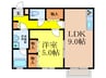 辻マンション 1LDKの間取り