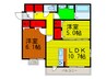 COCO 2LDKの間取り