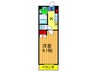 マンション南今堀 1Kの間取り