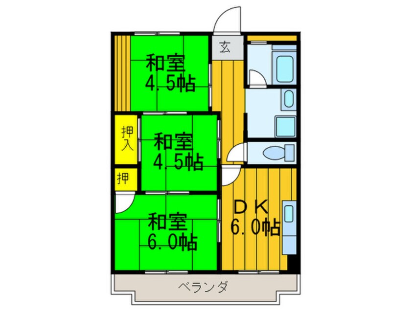 間取図 マンション長沢