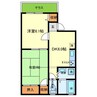 ドミール 2DKの間取り