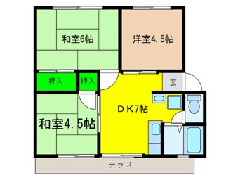 間取図 サンシティ海山Ｂ棟