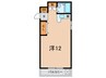 六甲ガーデン 1Rの間取り