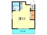 六甲ガーデン 1Rの間取り