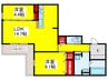 Ｄ‐ｒｅｓｉｄｅｎｃｅ鳳中町 2LDKの間取り