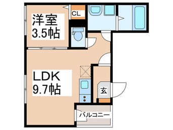 間取図 シャンティーハーバー九条