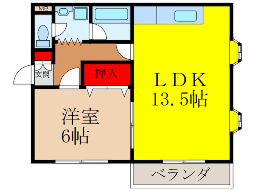 間取図 テラスアベニュ－