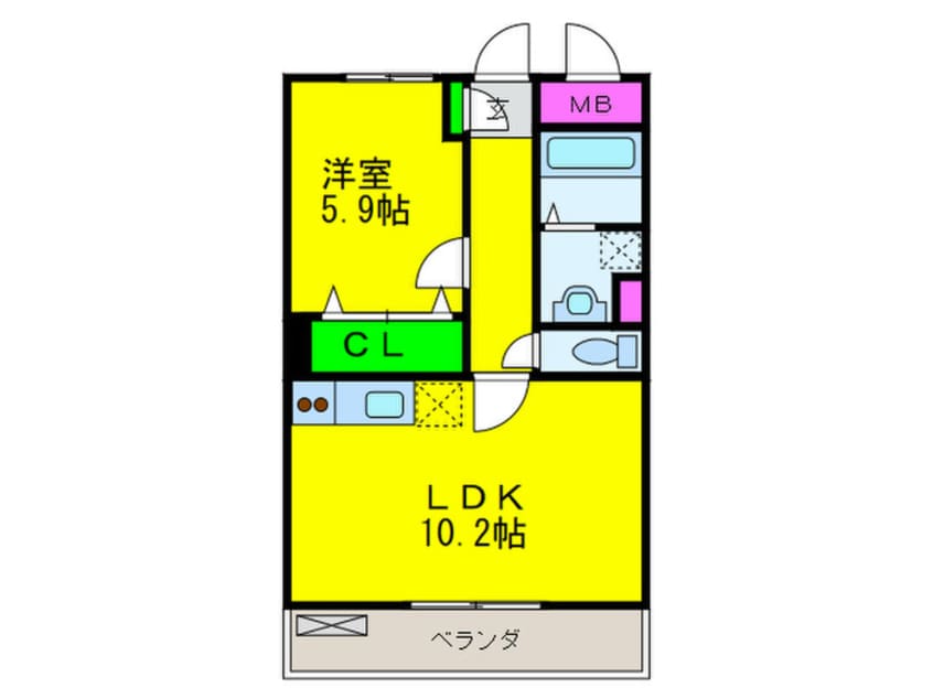 間取図 グレイスコ－ト