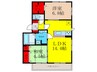 La Luce YAMATE　 2LDKの間取り