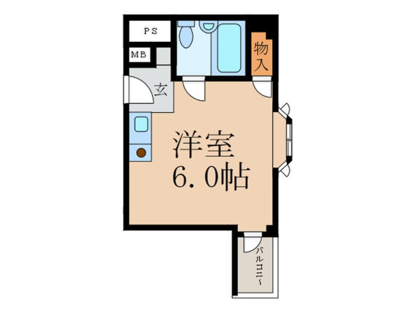 間取図 第６中屋ハイツ