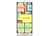 パ－ルハイツ２１ 3LDKの間取り