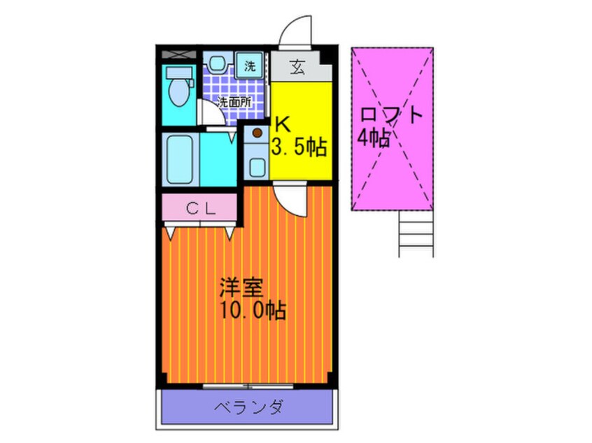 間取図 プルメリアコ－ト