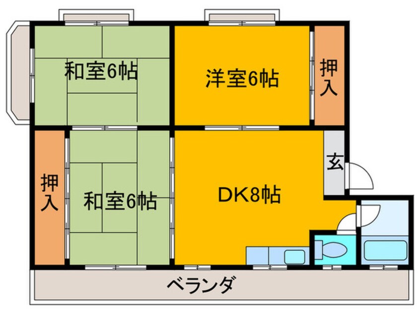 間取図 南海北マンション