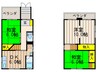 枚方市東山あきかつ戸建 3DKの間取り