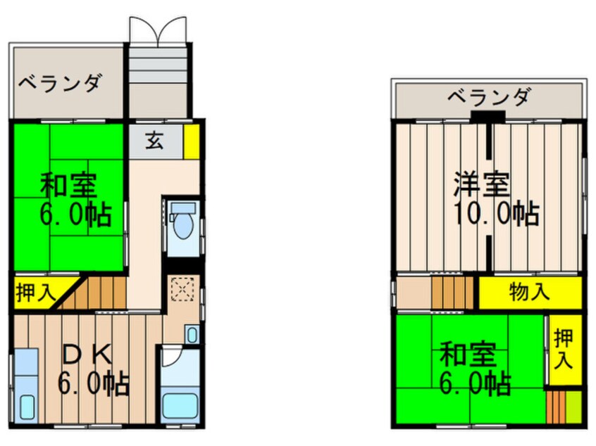 間取図 枚方市東山あきかつ戸建