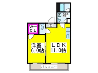 間取図 シティコ－ト北瓦町
