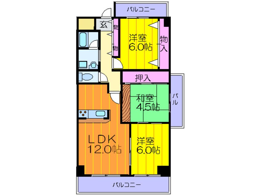 間取図 ロイヤルクレスト