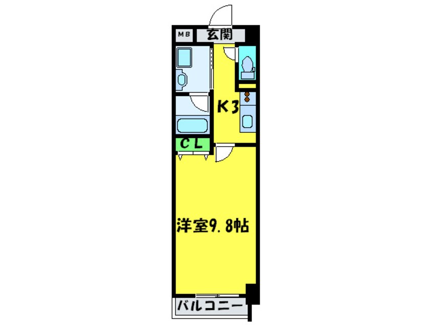 間取図 ドゥ－ロ北長尾