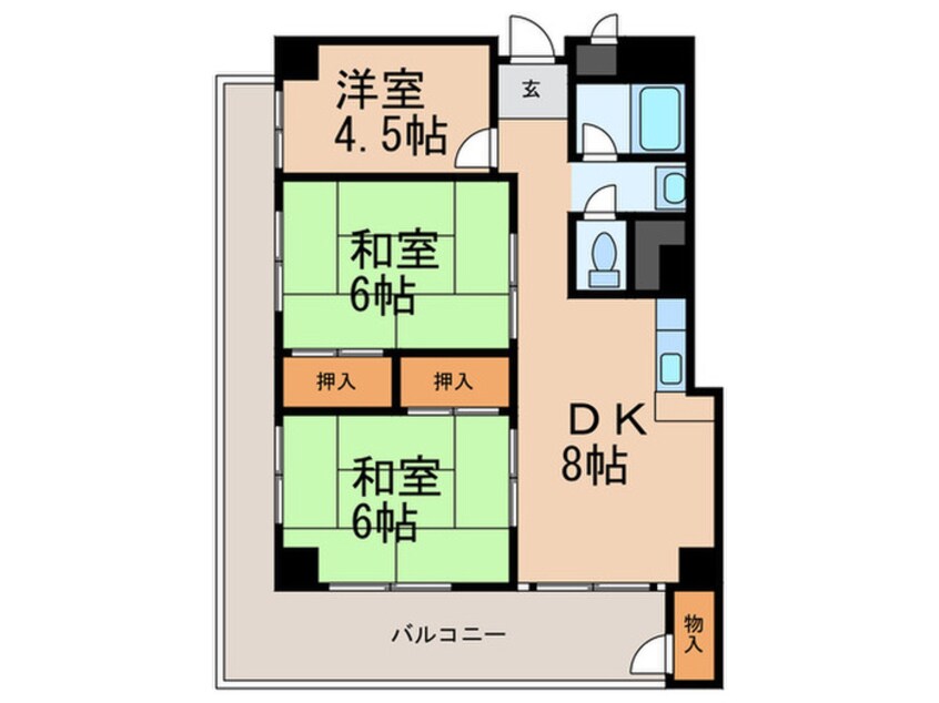 間取図 大和スカイハイツ