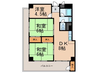 間取図 大和スカイハイツ