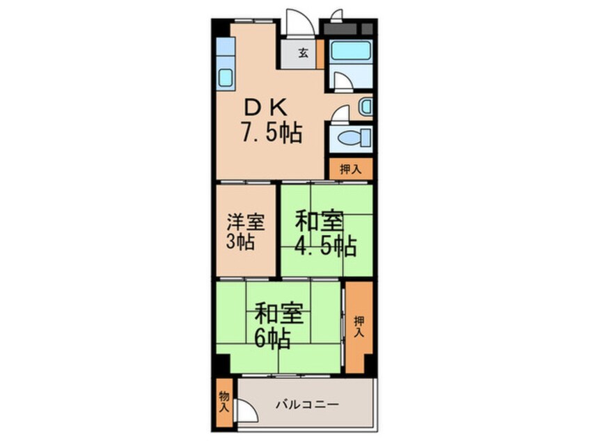 間取図 大和スカイハイツ