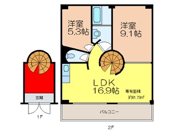 間取図 ＣｕＲＶＡ