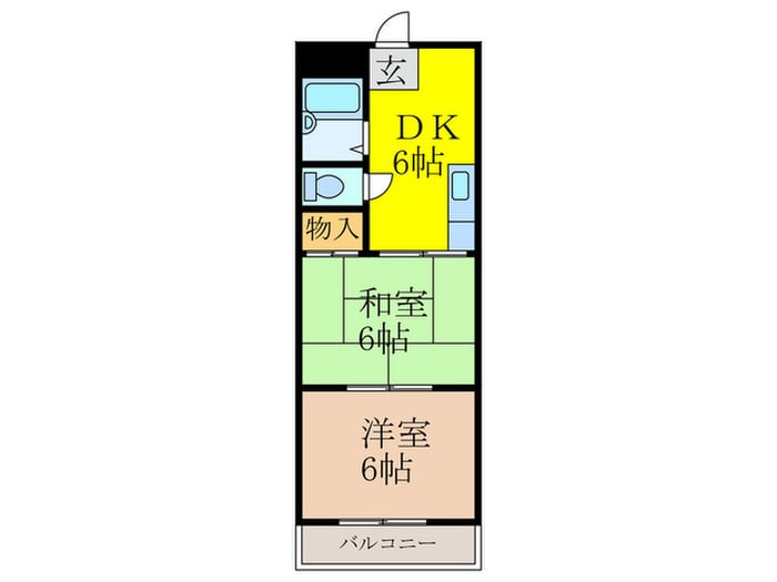 間取り図 ドゥエルブルージュⅡ