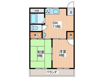 間取図 コ－ポシバタ