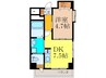 アルバ－ト・パ－ク 1DKの間取り