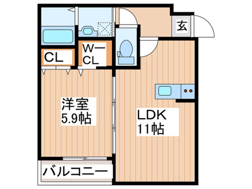 間取図 フジパレス上神田Ⅱ番館
