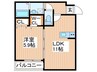 フジパレス上神田Ⅱ番館 1LDKの間取り