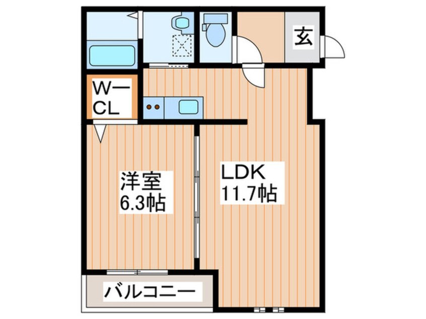 間取図 フジパレス上神田Ⅱ番館