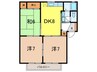 クレアーコート 3DKの間取り
