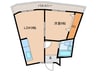 レドンダカサ玉川 1LDKの間取り