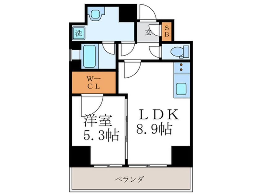 間取図 ベラジオ四条通(601)