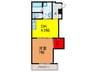 L-BASE本町 1DKの間取り