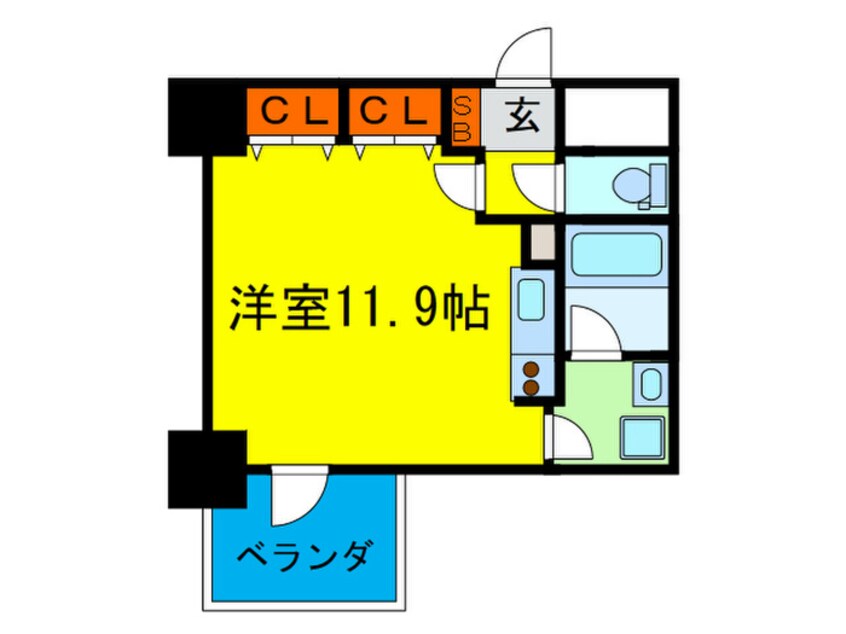 間取図 パークキューブ北浜