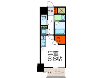 間取図 パークキューブ北浜