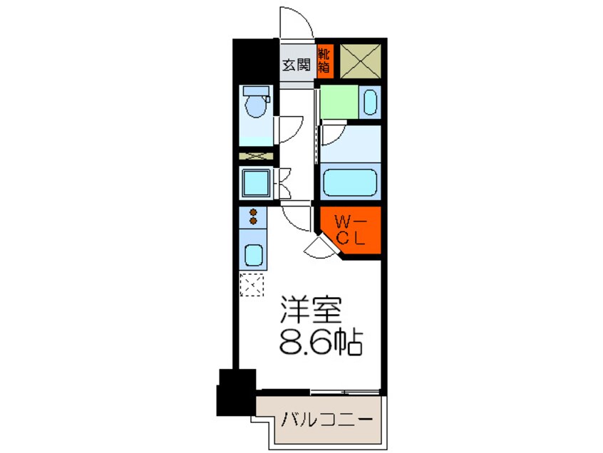 間取図 パークキューブ北浜