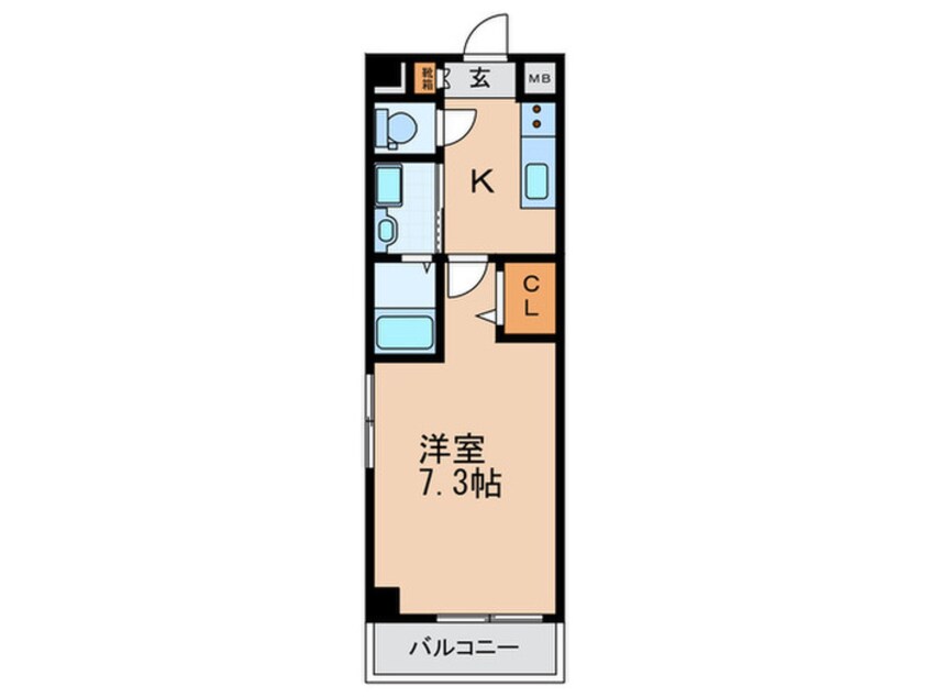 間取図 グローリア新北野