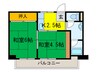 ウネサマンション 2Kの間取り