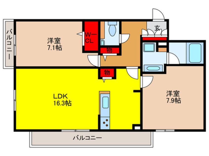 間取図 インペリアル大宮