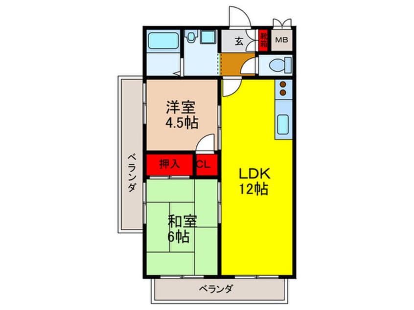 間取図 アンビエント緑地公園