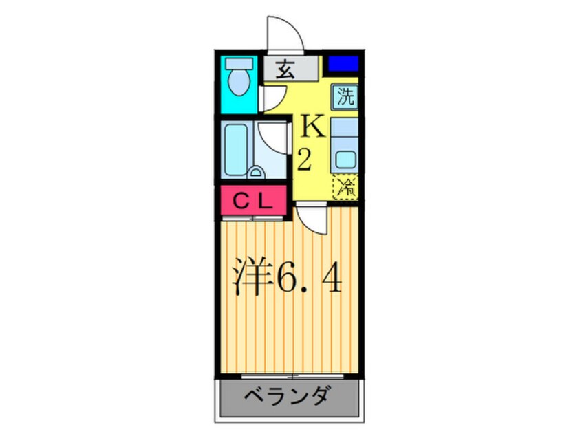 間取図 ショコラ松ヶ崎