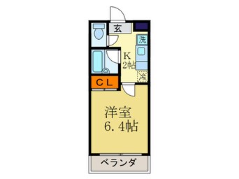 間取図 ショコラ松ヶ崎