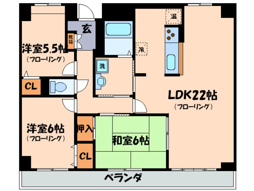 間取図 ベルヴィオウミ