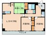 ベルヴィオウミ 3LDKの間取り